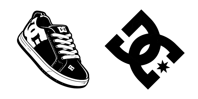 DC Shoes Sneakers & Logo Animated Cursor