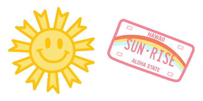 Preppy Summer & License Plates Animated Cursor