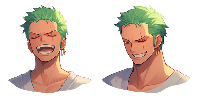 One Piece Smiling Roronoa Zoro Cursor