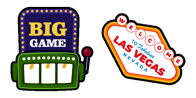 Las Vegas Slot Machine & Sign Animated Cursor