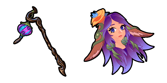 League of Legends Lillia & Staff Animated Cursor