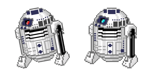 Star Wars R2-D2 Pixel Animated Cursor