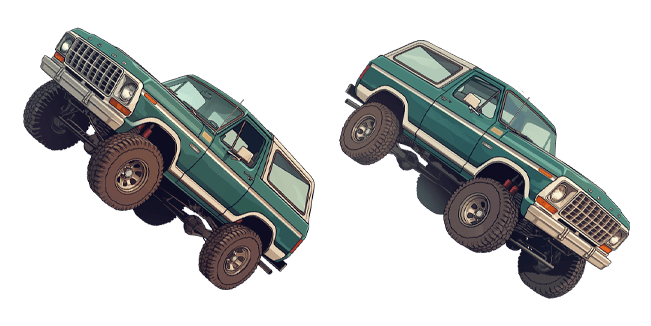 Vintage Green Ford Bronco Cursor