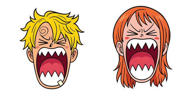 One Piece Angry Sanji & Nami Cursor