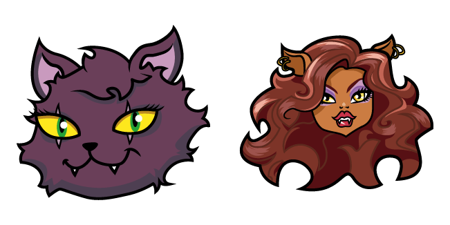 Monster High Crescent & Clawdeen Wolf Cursor