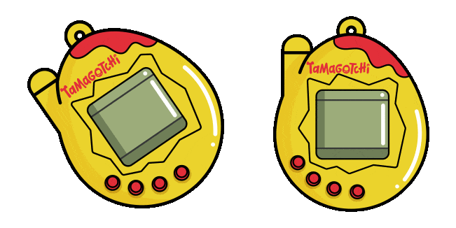 Tamagotchi Feed Me Animated Cursor