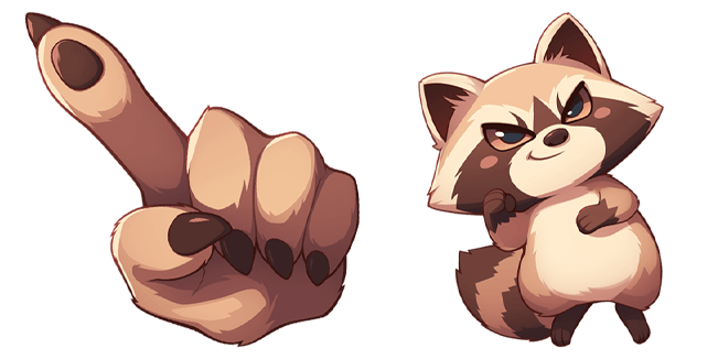 Cute Raccoon Cursor