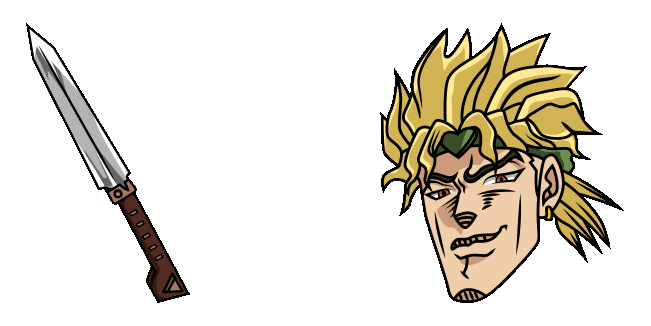 JoJo's Bizarre Adventure Dio Brando & Knife Animated Cursor
