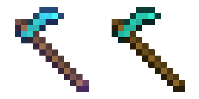 Minecraft Enchanted Diamond Hoe Animated Cursor