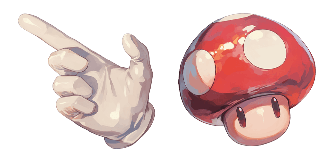 Super Mario Glove & Super Mushroom Cursor