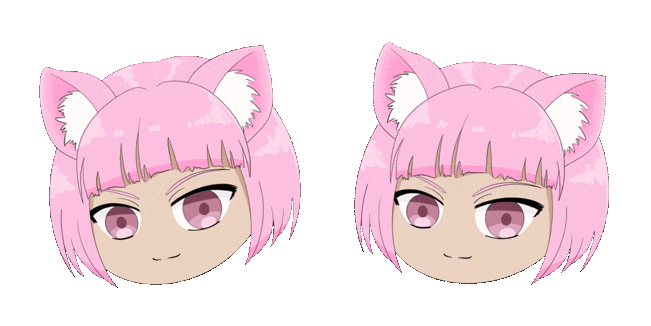Anime Girl with Cat Ears Animated Cursor