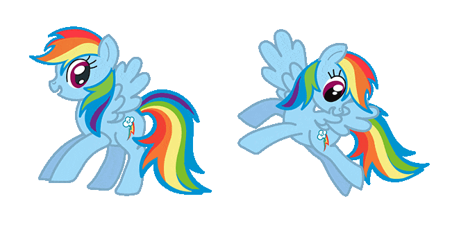 MLP Rainbow Dash Animated Cursor