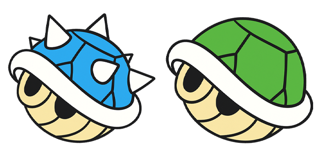 Super Mario Spiny Shell & Green Shell Cursor