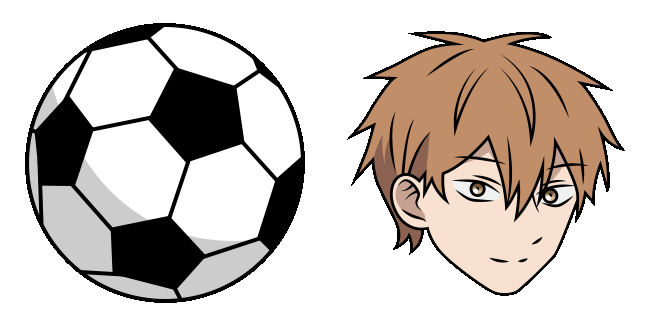 TRoI Minato Amamiya & Soccer Ball Animated Cursor