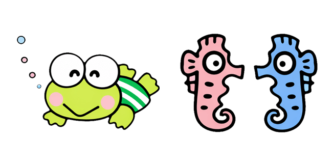 Sanrio Keroppi & Seahorses Cursor