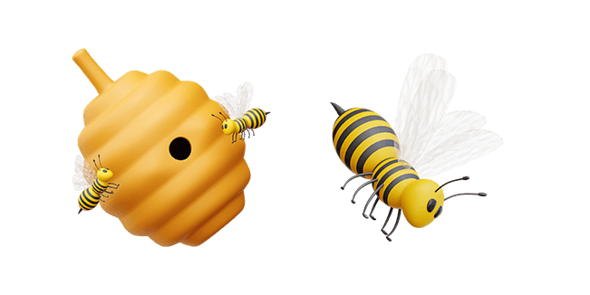 Bee Hive & Bee 3D Cursor