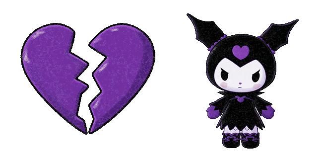 Kuromi Broken Heart Dark Animated Cursor