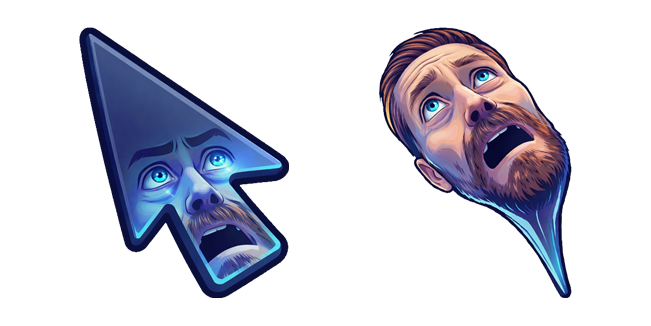 Willem Dafoe Looking Up Meme Arrow Cursor