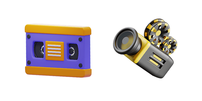 VHS & Videorecorder 3D Cursor