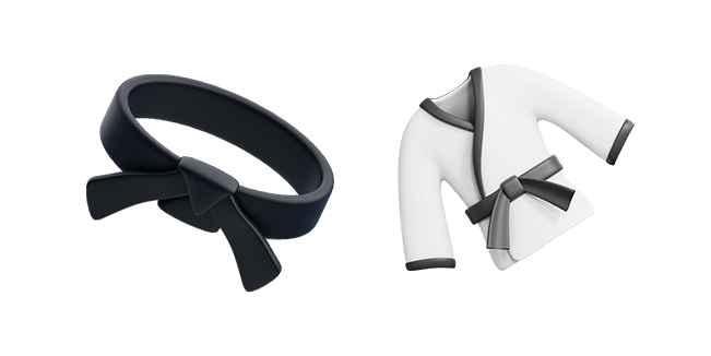 Karate Black Belt & Karate Uniform 3D Cursor