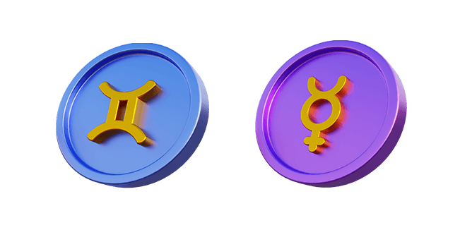 Gemini Sign & Mercury 3D Cursor