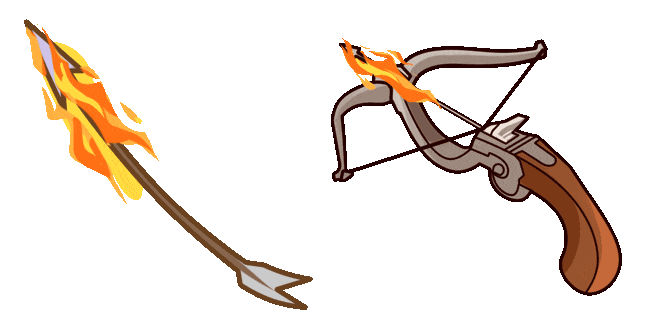 Crossbow & Fire Arrow Animated Cursor