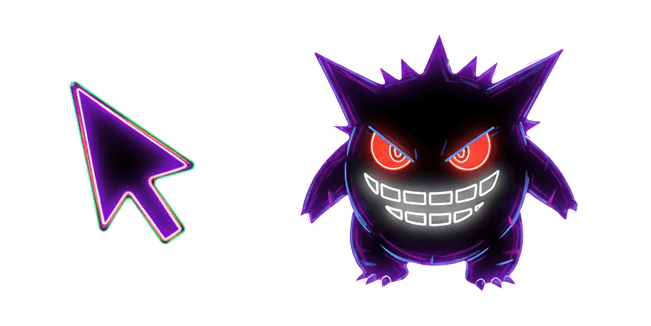 Pokemon Neon Gengar Cursor