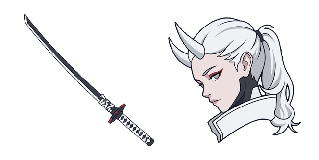 Oni Girl & Katana Cursor