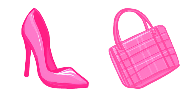 Pink High Heel & Handbag Cursor