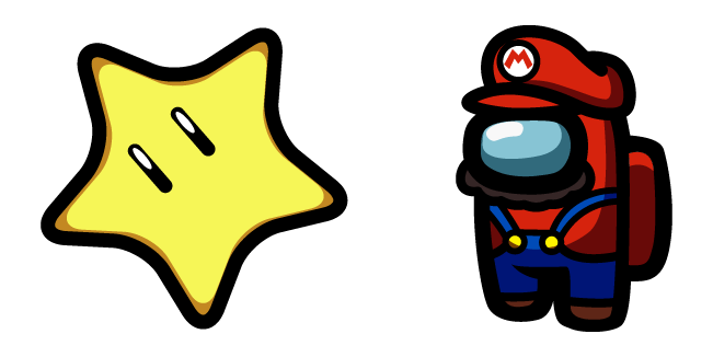 Among Us Mario & Star Cursor