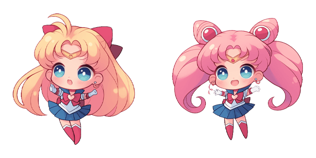 Chibi Sailor Moon & Chibiusa Cursor