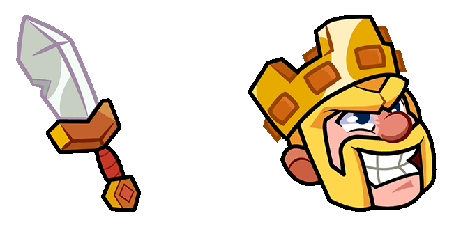 Squad Busters Barbarian King & Sword Animated Cursor