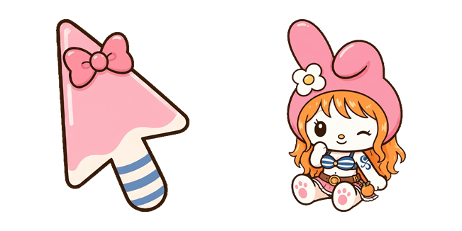 Kawaii My Melody x Nami Crossover Cursor