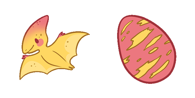 Cute Baby Pterodactyl Animated Cursor