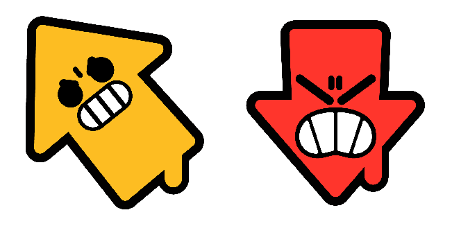 Brawl Stars Spray Arrow Left & Down Cursor