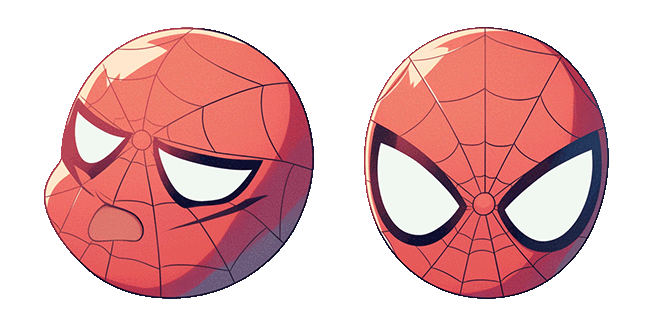Chibi Spider-Man Face Animated Cursor
