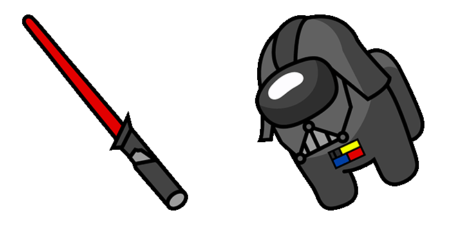 Among Us Darth Vader & Red Lightsaber Animated Cursor