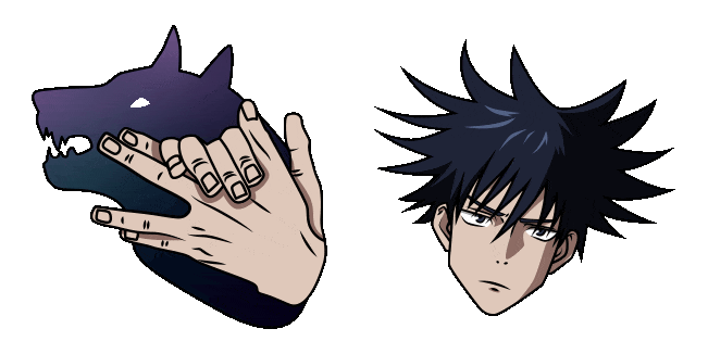 Jujutsu Kaisen Megumi & Divine Dog Animated Cursor