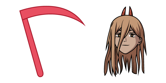 Chainsaw Man Power & Blood Scythe Cursor