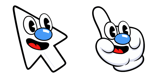 Cuphead Mugman Set Cursor