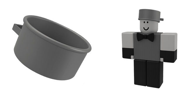 Roblox Grey R6 Avatar & Pot Cursor