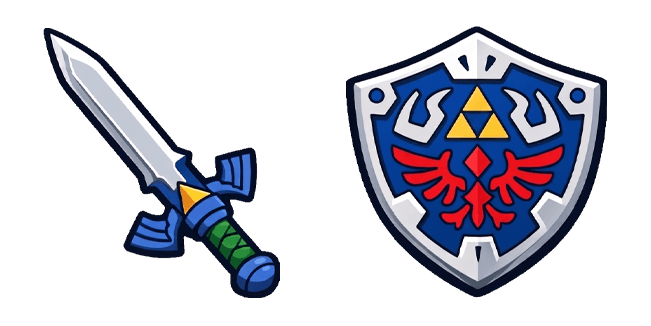 Legend of Zelda Master Sword & Hylian Shield Cursor