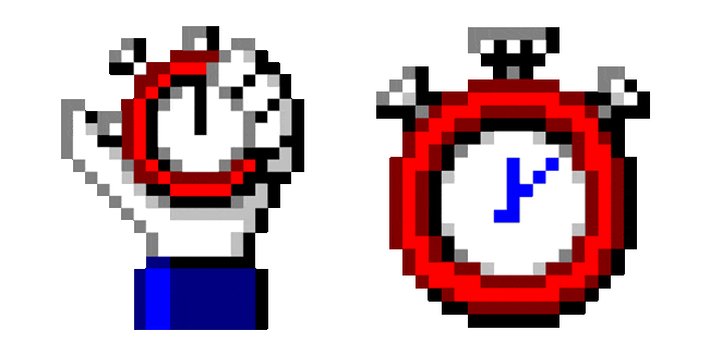 Windows 95/98 Handwait & Clock Animated Cursor