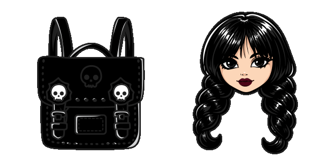 Monster High Wednesday & Bag Animated Cursor
