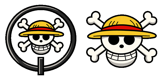 One Piece Jolly Roger Crosshair Animated Cursor