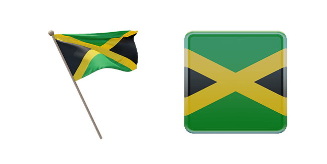 Jamaica Flag 3D Cursor
