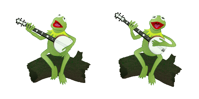 Kermit the Frog Plays Guitar Meme Animated Cursor
