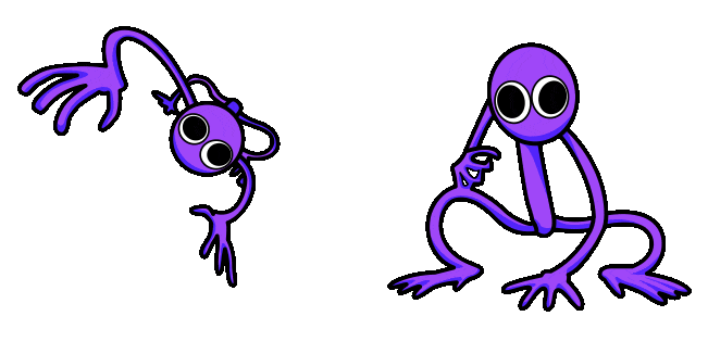 Rainbow Friends Purple Animated Cursor