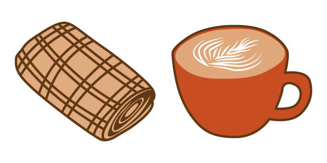 Fall Aesthetic Coffee & Blanket Cursor