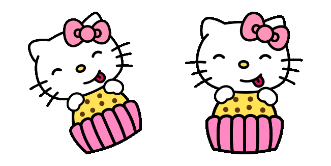 Sanrio Hello Kitty Cupcake Animated Cursor